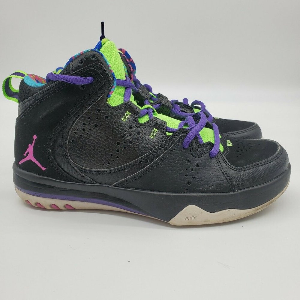 AIR JORDAN PHASE 23 2 BLACK GREEN CLUB PINK PURPLE 5Y Youth